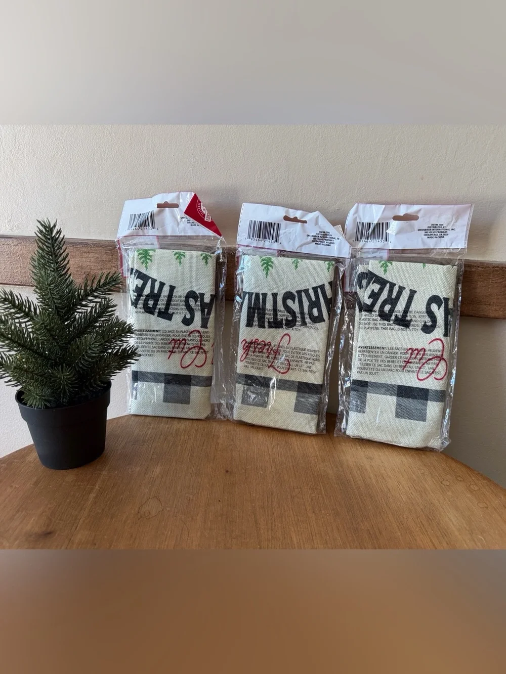 Christmas Tree Holiday Pillow Case - Red, Black & White
